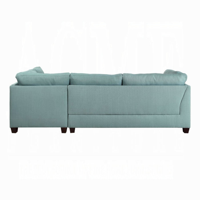 ACME Laurissa Sectional Sofa & Ottoman W/2 Pillows - Bed & Sofa Hub