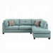 ACME Laurissa Sectional Sofa & Ottoman W/2 Pillows - Bed & Sofa Hub
