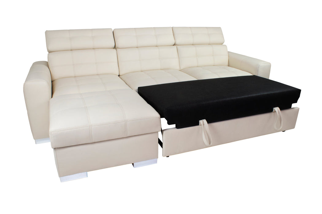 Maxima House IRYS Small Sleeper Sectional Left Corner Chaise Dol023 - Bed & Sofa Hub