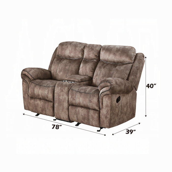ACME Zubaida Motion Loveseat & Console W/USB - Bed & Sofa Hub