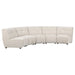 Coaster Charlotte 5-piece Upholstered Modular Sectional Sofa Ivory - Bed & Sofa Hub