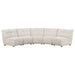 Coaster Charlotte 5-piece Upholstered Modular Sectional Sofa Ivory - Bed & Sofa Hub