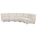 Coaster Charlotte 5-piece Upholstered Modular Sectional Sofa Ivory - Bed & Sofa Hub