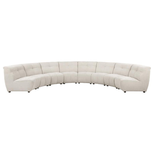 Coaster Charlotte 8-piece Upholstered Modular Sectional Sofa Ivory - Bed & Sofa Hub