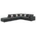 Coaster Serene 6-piece Upholstered Modular Sectional Sofa Charcoal - Bed & Sofa Hub