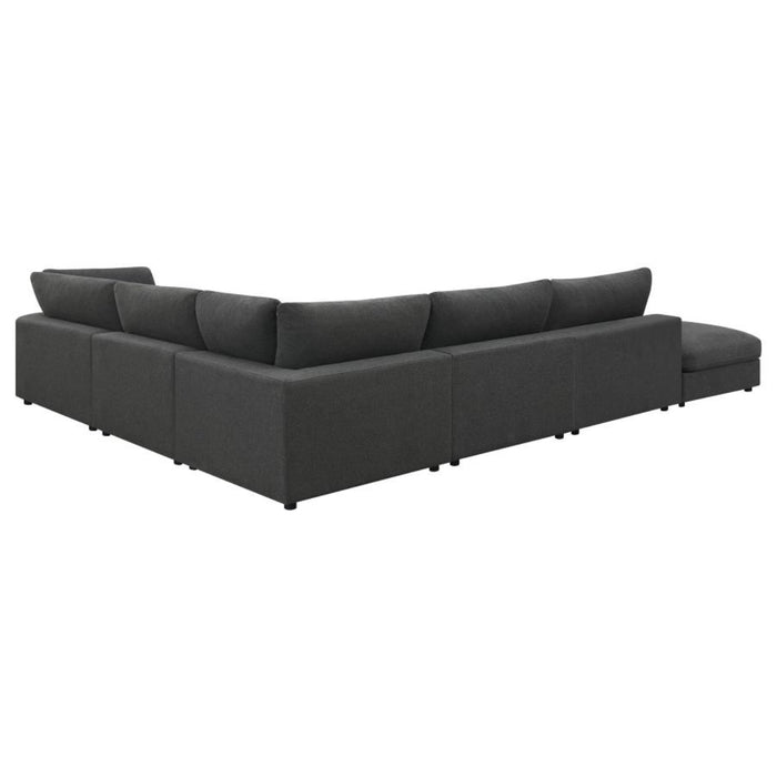 Coaster Serene 6-piece Upholstered Modular Sectional Sofa Charcoal - Bed & Sofa Hub