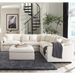 Coaster Hobson 6-piece Upholstered Modular Sectional Sofa Ivory - Bed & Sofa Hub