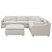 Coaster Hobson 6-piece Upholstered Modular Sectional Sofa Ivory - Bed & Sofa Hub
