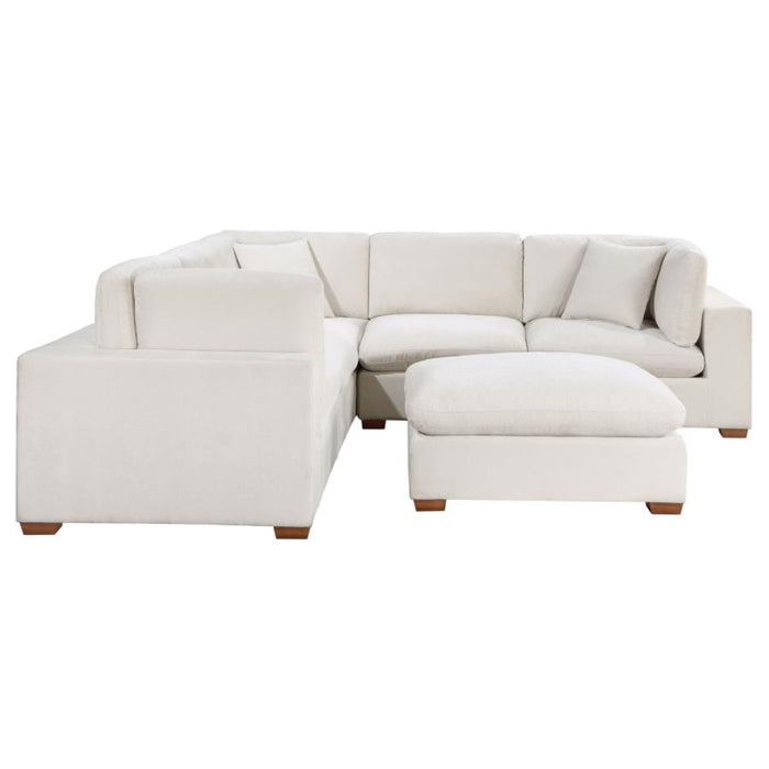 Coaster Lakeview 5-piece Upholstered Modular Sectional Sofa Ivory - Bed & Sofa Hub