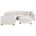 Coaster Lakeview 6-piece Upholstered Modular Sectional Sofa Ivory - Bed & Sofa Hub