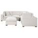 Coaster Lakeview 6-piece Upholstered Modular Sectional Sofa Ivory - Bed & Sofa Hub