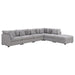 Coaster Cambria 6-piece Upholstered Modular Sectional Sofa Grey - Bed & Sofa Hub