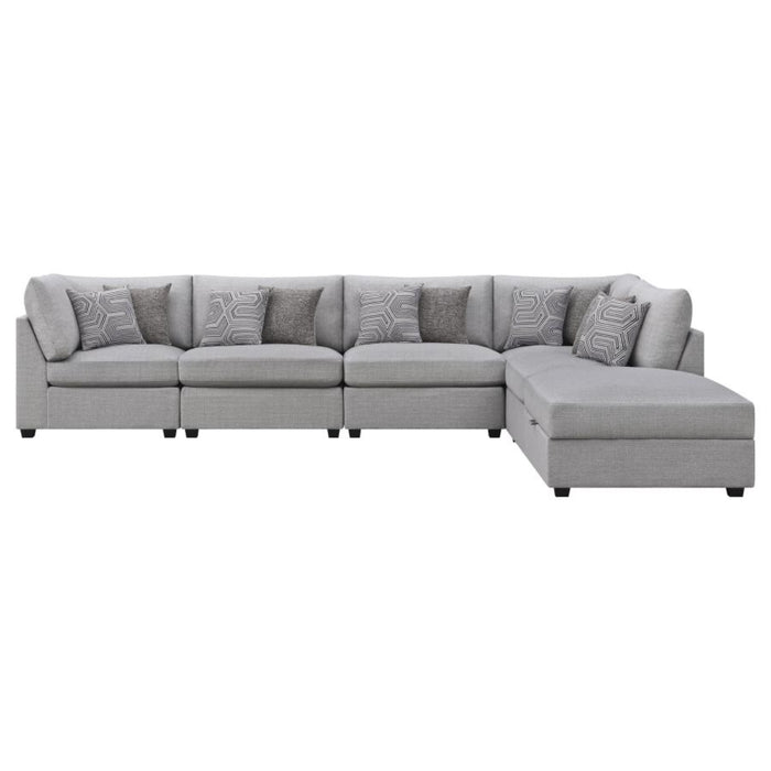 Coaster Cambria 6-piece Upholstered Modular Sectional Sofa Grey - Bed & Sofa Hub