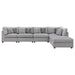 Coaster Cambria 6-piece Upholstered Modular Sectional Sofa Grey - Bed & Sofa Hub
