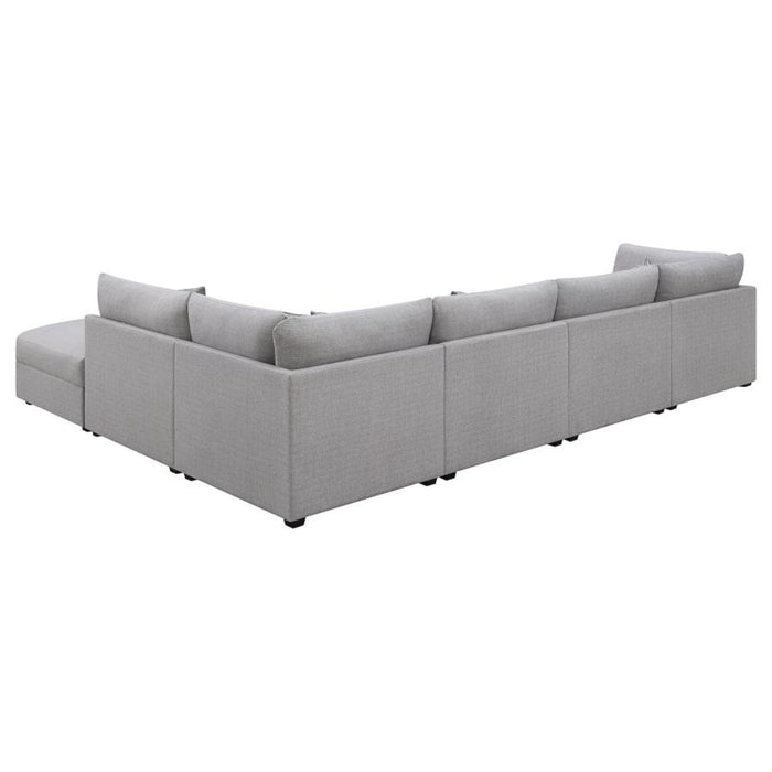 Coaster Cambria 6-piece Upholstered Modular Sectional Sofa Grey - Bed & Sofa Hub
