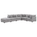 Coaster Cambria 6-piece Upholstered Modular Sectional Sofa Grey - Bed & Sofa Hub