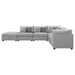 Coaster Cambria 6-piece Upholstered Modular Sectional Sofa Grey - Bed & Sofa Hub