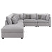 Coaster Cambria 6-piece Upholstered Modular Sectional Sofa Grey - Bed & Sofa Hub