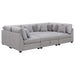 Coaster Cambria 6-piece Upholstered Modular Sectional Sofa Grey - Bed & Sofa Hub