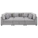 Coaster Cambria 6-piece Upholstered Modular Sectional Sofa Grey - Bed & Sofa Hub