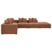 Coaster Jennifer 6-piece Upholstered Modular Sectional Terracotta - Bed & Sofa Hub