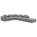 Coaster Jennifer 6-piece Upholstered Modular Sectional Grey - Bed & Sofa Hub