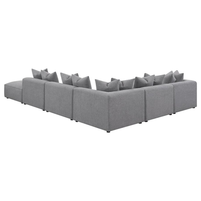 Coaster Jennifer 6-piece Upholstered Modular Sectional Grey - Bed & Sofa Hub