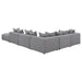 Coaster Jennifer 6-piece Upholstered Modular Sectional Grey - Bed & Sofa Hub
