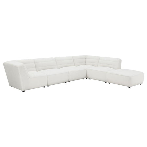 Coaster Sunny 6-piece Upholstered Modular Sectional Sofa Natural - Bed & Sofa Hub