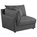 Coaster Sasha 6-Piece Upholstered Modular Sectional Barely Black - Bed & Sofa Hub