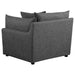 Coaster Sasha 6-Piece Upholstered Modular Sectional Barely Black - Bed & Sofa Hub