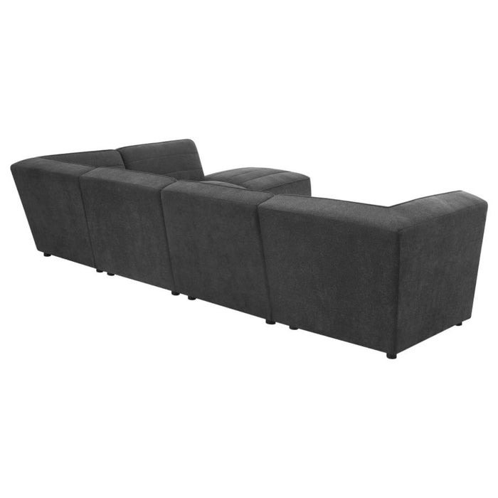 Coaster Sunny 6-piece Upholstered Modular Sectional Sofa Charcoal - Bed & Sofa Hub