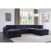 ACME Nekoda Sectional Sofa W/Storage & Ottoman - Bed & Sofa Hub