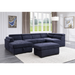 ACME Nekoda Sectional Sofa W/Storage & Ottoman - Bed & Sofa Hub