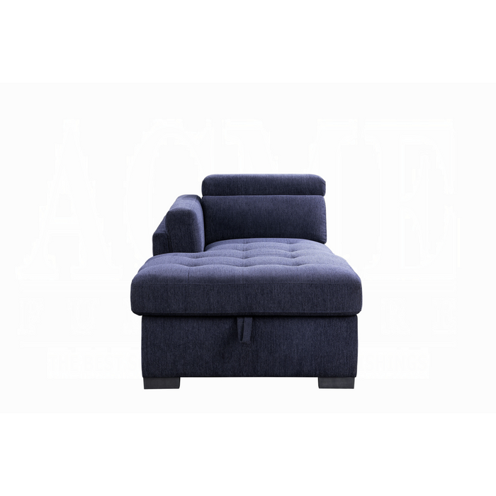 ACME Nekoda Sectional Sofa W/Storage & Ottoman - Bed & Sofa Hub