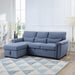 ACME Haruko Reversible Sectional Sofa W/Sleeper & Storage - Bed & Sofa Hub