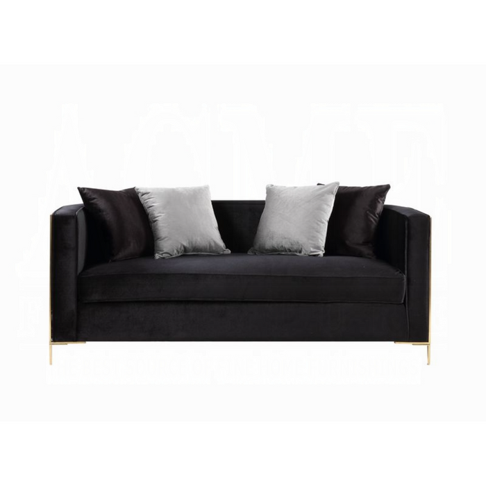 ACME Fergal Loveseat W/4 Pillows - Bed & Sofa Hub