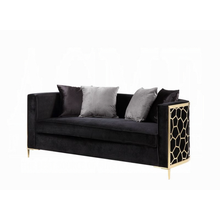 ACME Fergal Loveseat W/4 Pillows - Bed & Sofa Hub