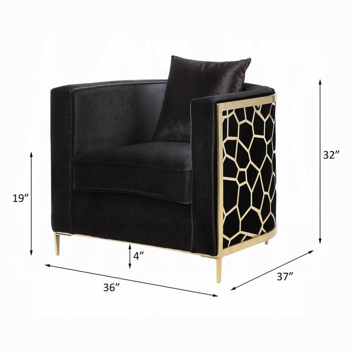 ACME Fergal Chair W/Pillow - Bed & Sofa Hub