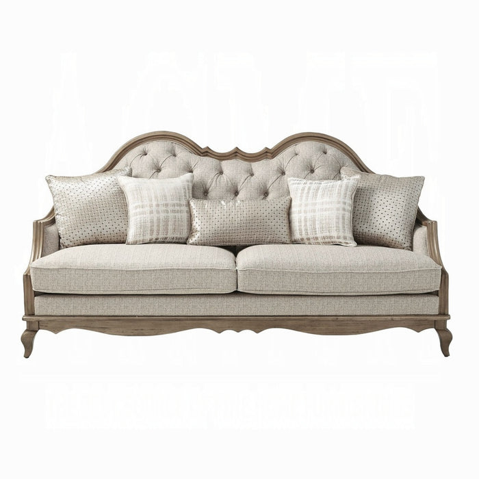 ACME Chelmsford Sofa W/5 Pillows - Bed & Sofa Hub