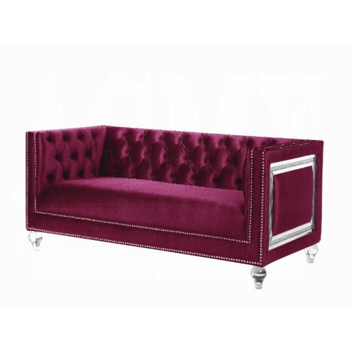 ACME Heibero Loveseat W/2 Pillows (Same Lv01401) - Bed & Sofa Hub