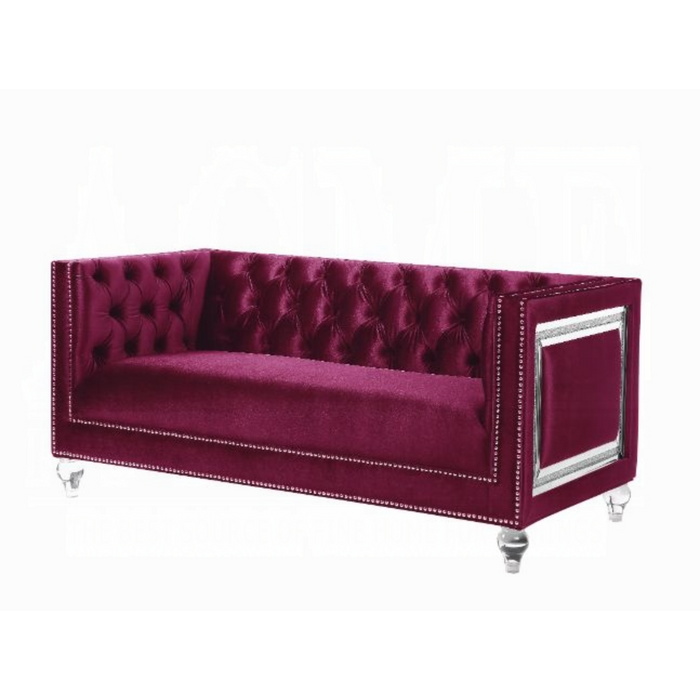 ACME Heibero Loveseat W/2 Pillows (Same Lv01401) - Bed & Sofa Hub