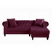 ACME Adnelis Sectional Sofa W/2 Pillows - Bed & Sofa Hub
