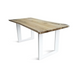 Maxima House Solid Wood Dining Table with Metal Legs Banur-Uw - Bed & Sofa Hub