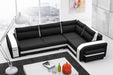 Maxima House Sectional Sleeper Sofa AMBROSE Faux leather with storage MIR044 - Bed & Sofa Hub