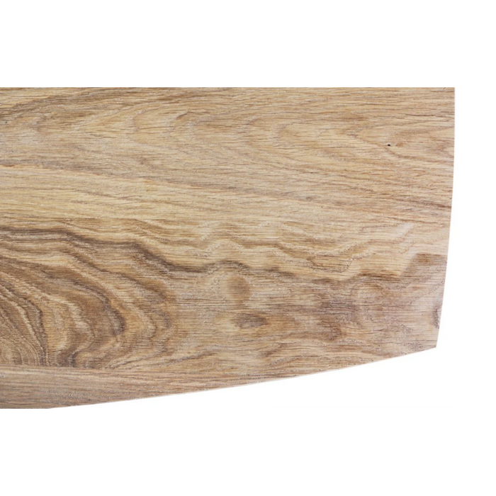 Maxima House Solid Wood Dining Table with White Metal Legs Kidron-A8 - Bed & Sofa Hub