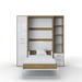 Maxima House Vertical Murphy Bed Invento, European Queen Size with Mattress and 2 Storage Cabinets - Bed & Sofa Hub