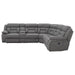 Coaster Higgins Upholstered Power Reclining Sectional Sofa Grey - Bed & Sofa Hub