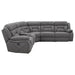 Coaster Higgins Upholstered Power Reclining Sectional Sofa Grey - Bed & Sofa Hub