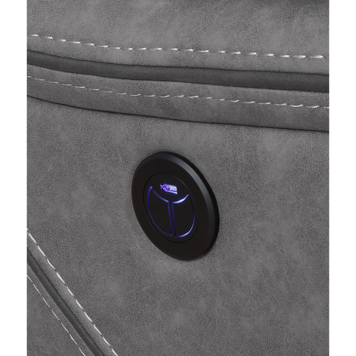 Coaster Higgins Upholstered Power Reclining Sectional Sofa Grey - Bed & Sofa Hub